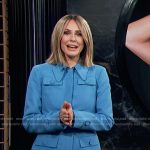 Keltie’s blue belted mini dress on E! News