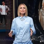 Keltie’s blue ruffled mini dress on E! News