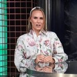 Keltie’s white floral print mini dress on E! News