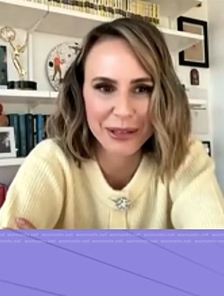 Keltie’s yellow cardigan on E! News