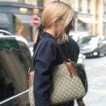 Kendall’s canvas logo bag on The Kardashians