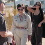 Kris’s khaki utility jumpsuit on The Kardashians