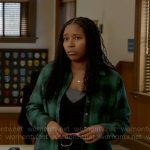 Kiana’s green plaid shirt on Chicago PD