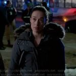 Kim’s blue padded jacket on Chicago PD