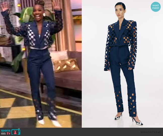 Kim Perets High waisted trousers worn by Shanola Hampton on The View
