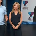 Kit’s navy collared vest on Access Hollywood