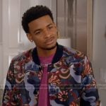 KJ’s printed bomber jacket on All American