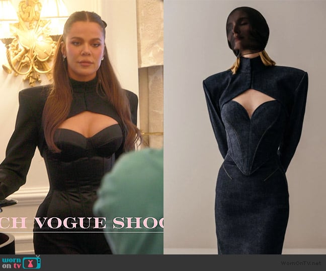 Kristina Fidelskaya Custom Dress worn by Khloe Kardashian (Khloe Kardashian) on The Kardashians