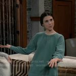 Kristina’s green sweatshirt on General Hospital