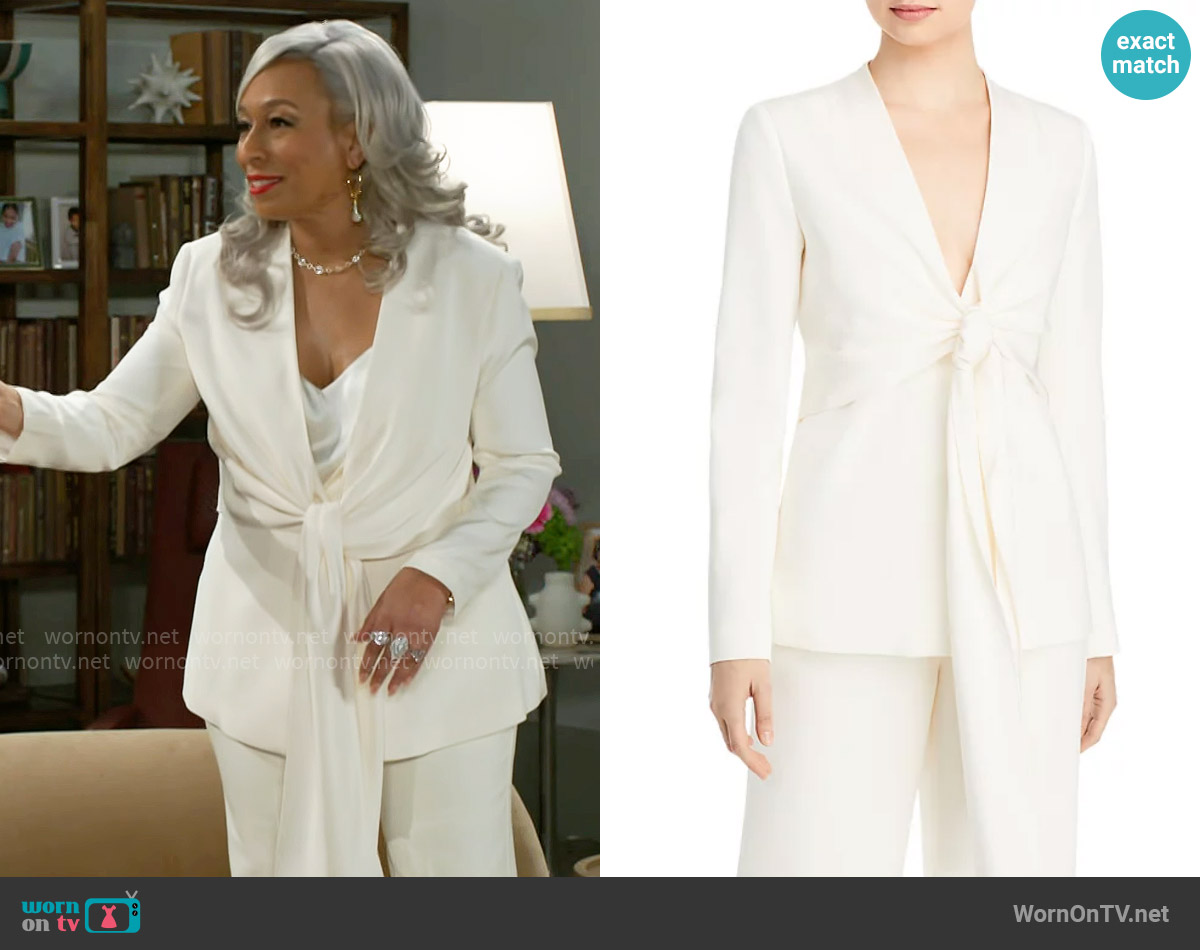 Lafayette 148 New York Francois Blazer worn by Anita Dupree (Tamara Tunie) on Beyond the Gates