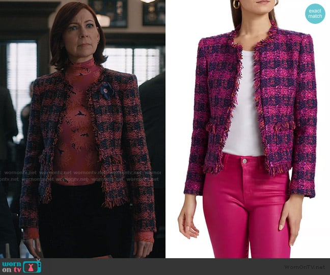 L'Agence Angelina Tweed Blazer worn by Elsbeth Tascioni (Carrie Preston) on Elsbeth