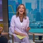 Lara’s pink blazer and pants on Good Morning America