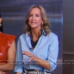 Lara’s print mini skirt on Good Morning America