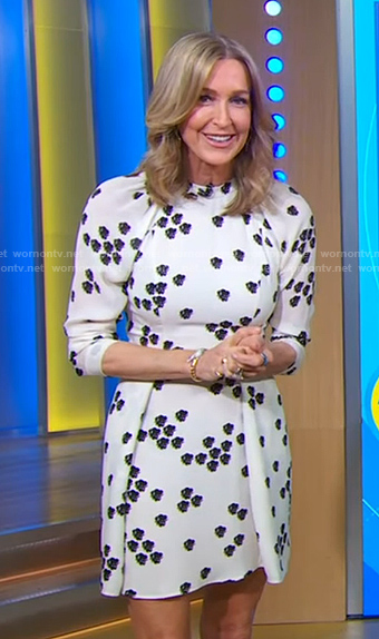 Lara’s white floral dress on Good Morning America