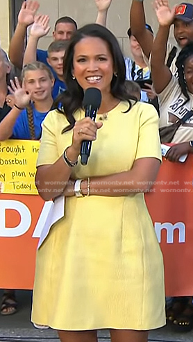 Laura’s yellow mini dress on Today