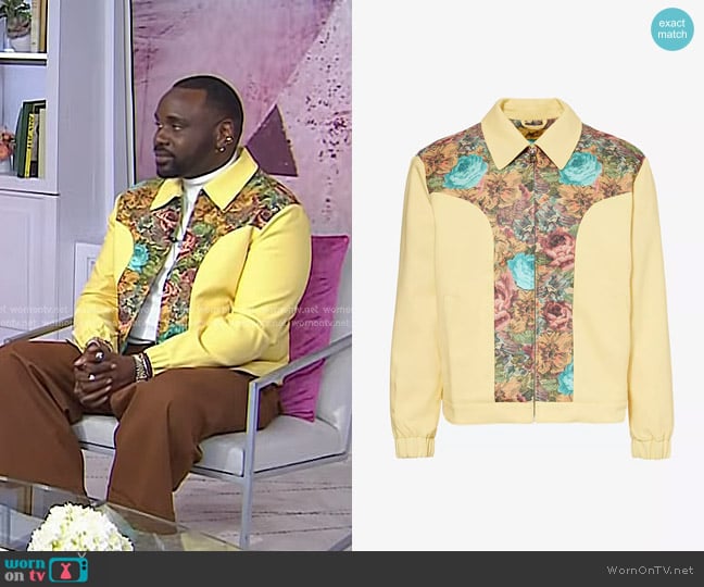 Golf Le Fleur Floral Work Jacket worn by Brian Tyree Henry on Today