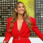 Leah Van Dale’s red belted blazer on Tamron Hall Show