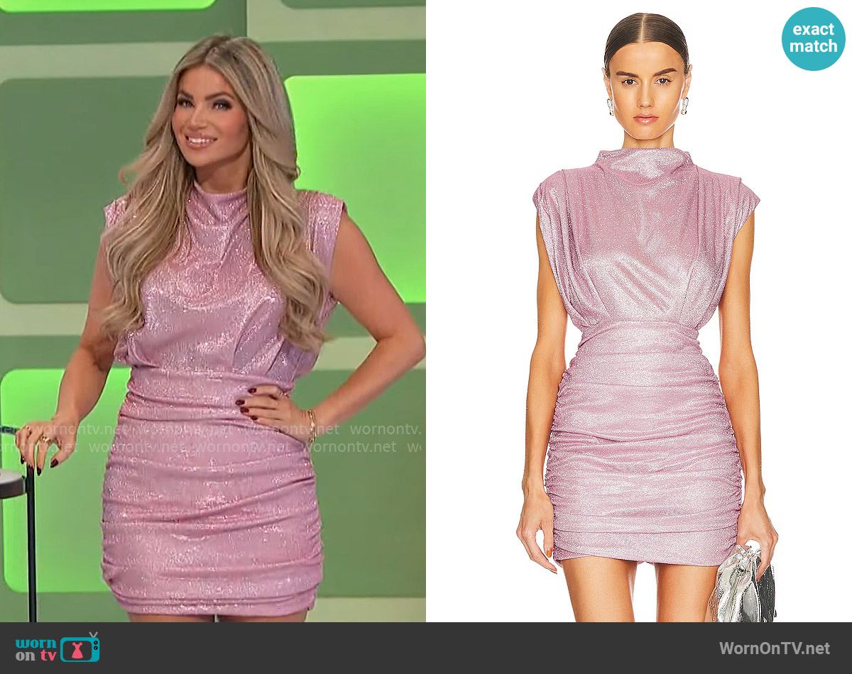 Line and Dot Kaylani Dress worn by Amber Lancaster on The Price is Right
