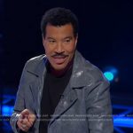 Lionel Richie’s blue leather jacket on American Idol