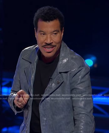 Lionel Richie’s blue leather jacket on American Idol