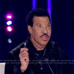 Lionel Richie’s black fur jacket on American Idol