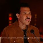 Lionel Richie’s brown suede jacket on American Idol