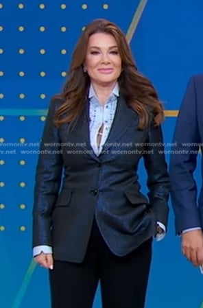 Lisa Vanderpump’s metallic blazer on Good Morning America