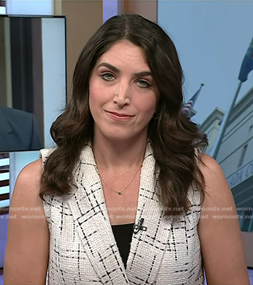 Liz’s white tweed vest on Today