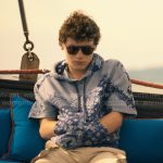 Lochie’s blue printed hoodie on The White Lotus