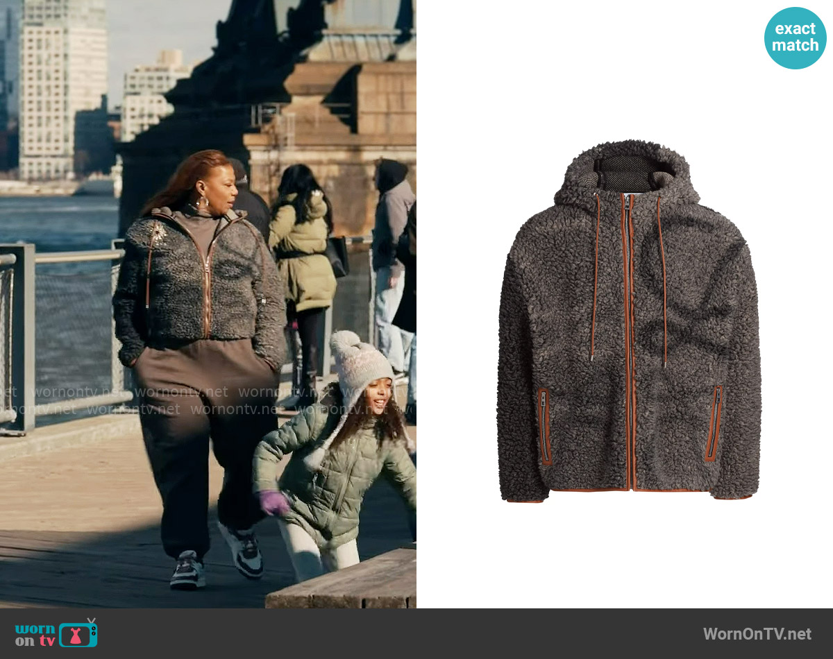 Loewe Fleece Hooded Logo Jacket worn by Robyn McCall (Queen Latifah) on The Equalizer