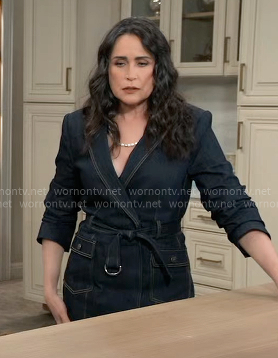 Lois’s denim dress on General Hospital