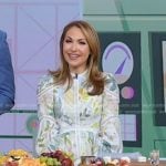 Lori’s floral lace inset dress on Good Morning America