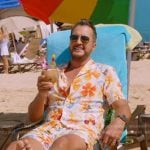 Luke Bryan’s floral shirt and shorts on American Idol