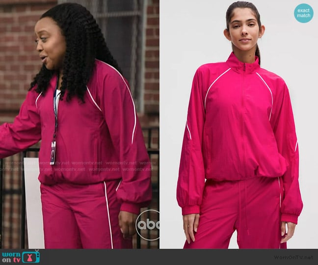 Lululemon License to Train Lightweight Jacket worn by Janine Teagues (Quinta Brunson) on Abbott Elementary