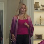 Maddie’s pink ombre satin robe on You