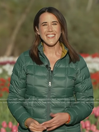 Maggie Vespa’s green puffer jacket on Today