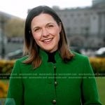 Maggie Rulli’s green coat on Good Morning America