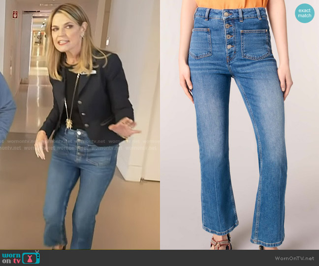 Maje Passiony Jeans worn by Savannah Guthrie on Today