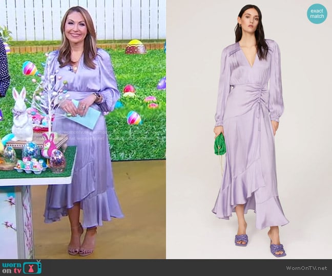 Maje Rouvina Dress worn by Lori Bergamotto on Good Morning America