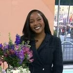 Makho’s navy tweed blazer dress on Today