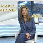 Maria Shriver’s blue pinstripe blazer and pants on Today