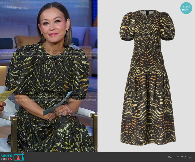Marie Oliver Marca Dress worn by Eva Pilgrim on Good Morning America