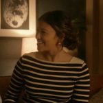 Marion’s black striped sweater on Will Trent