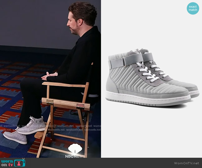 Marc Nolan Yesler Leather High Top Sneakers worn by Joe Fryer on Today