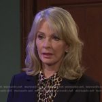 Marlena’s beige leopard print shirt on Days of our Lives