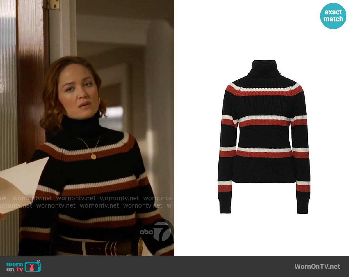 Marni Turtleneck Virgin Wool Sweater worn by Angie Polaski (Erika Christensen) on Will Trent