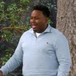 Marty’s light blue zebra sweatshirt on The Neighborhood
