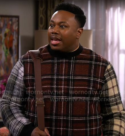 Marty’s plaid sweater on The Neighborhood