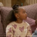 Maya’s heart sweatshirt on Poppas House