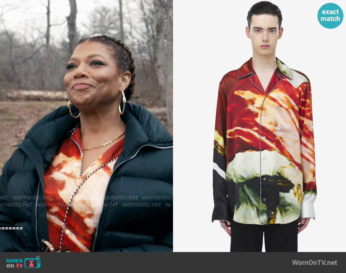 McQueen Printed Shirt worn by Robyn McCall (Queen Latifah) on The Equalizer